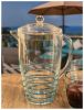 Leading Ware 2.5 Quarts Water Pitcher with Lid, Swirl Unbreakable Plastic Pitcher, Drink Pitcher, Juice Pitcher with Spout BPA Free