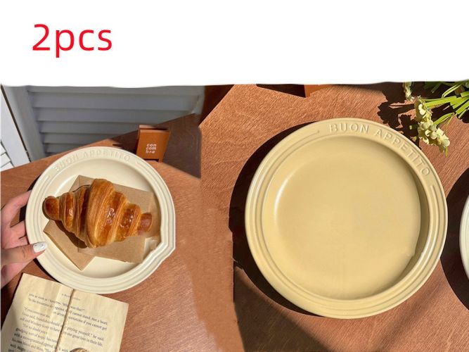 INS Wind Home Cream Ceramic Plate