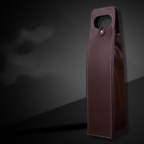 Red Wine Gift Box Leather Bck Of Two Bottles Portable