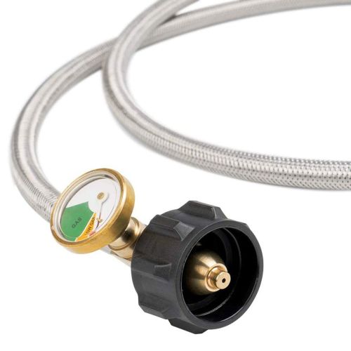 Propane Gas Connecting Pipe Stainless Steel Woven Wire Turn 1 Pound Portable Oven Connecting Port