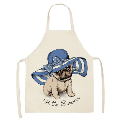 Cartoon Puppy Sleeveless Apron Home Daily Use