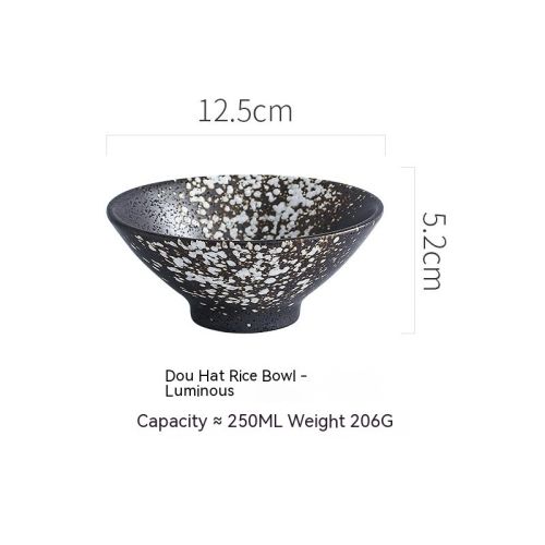Japanese-style Ceramic Speaker Rice Bowl Household