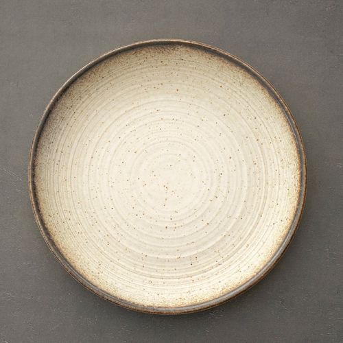 Stoneware Plate Dish Retro Household Ceramic Tableware Tray Plate